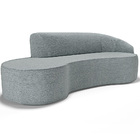 Sofá 5 Lugares Curvo Sala De Estar Living Firenze Direito D02