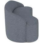 Sofá 5 Lugares Curvo Sala De Estar Living Lótus D02 Bouclê Ci