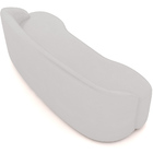 Sofá 5 Lugares Curvo Sala De Estar Living Lótus D02 Corino Br