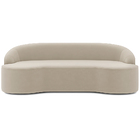 Sofá 5 Lugares Curvo Sala De Estar Living Lótus D02 Veludo Be