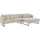 Sofá 5 Lugares Linho 92cm X 284cm Ricco Cru