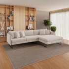 Sofá 5 Lugares Linho 92cm X 284cm Ricco Cru