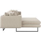 Sofá 5 Lugares Linho 92cm X 284cm Ricco Cru