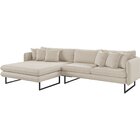 Sofá 5 Lugares Linho 92cm X 284cm Ricco Cru