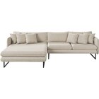 Sofá 5 Lugares Linho 92cm X 284cm Ricco Cru