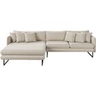 Sofá 5 Lugares Linho 92cm X 284cm Ricco Cru