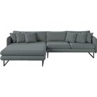 Sofá 5 Lugares Linho 92cm X 284cm Ricco Grafite