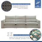 Sofá 5 Lugares Martinho Retrátil Boucle Gelo - Celflex