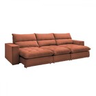 Sofá 5 Lugares Martinho Retrátil Boucle Terracota  - Celflex