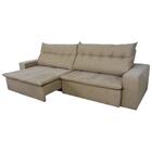 Sofá 5 Lugares Miró 2,70m Retrátil E Reclinável Com Pillow E