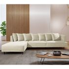 Sofá 5 Lugares Molas Ensacadas D-33 Living Com Chaise Esquerd