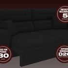 Sofá 5 Lugares Net Prestige Assento Retrátil E Reclinável Pre