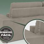 Sofá 5 Lugares Net Royale Assento Retrátil E Reclinável Areia