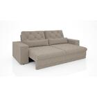 Sofá 5 Lugares Net Royale Assento Retrátil E Reclinável Areia