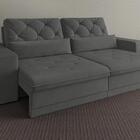 Sofá 5 Lugares Net Royale Assento Retrátil E Reclinável Grafi