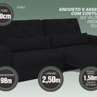 Sofá 5 Lugares Net Royale Assento Retrátil E Reclinável Preto