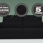 Sofá 5 Lugares Net Royale Assento Retrátil E Reclinável Preto