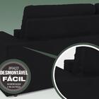 Sofá 5 Lugares Net Royale Assento Retrátil E Reclinável Preto