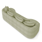 Sofá 5 Lugares Orgânico Living 290cm Mersa Bouclê Verde K01 -