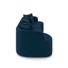 Sofá 5 Lugares Orgânico Living 290cm Mersa Veludo Azul Mnh K0