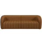 Sofá 5 Lugares Para Sala 332cm Lazio M03 Couríssimo Whisky -