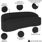 Sofá 5 Lugares Para Sala De Estar Living 280cm Theo D06 Boucl