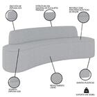 Sofá 5 Lugares Para Sala De Estar Living 300cm Koane D06 Linh