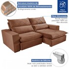 Sofá 5 Lugares Porto Retrátil E Reclinável Ferrugem - Celflex