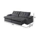 Sofá 5 Lugares Retrátil E Martins M-163 Com Acessórios Velud