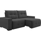 Sofá 5 Lugares Retrátil E Reclinável 290cm Noruega Grafite