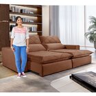 Sofá 5 Lugares Retrátil E Reclinável 290cm Porto Celflex Ferr