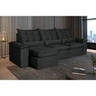 Sofá 5 Lugares Retrátil E Reclinável Atlantis Preto