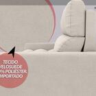 Sofá 5 Lugares Retrátil E Reclinável Bellagio Velosuede Areia