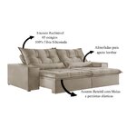 Sofá 5 Lugares Retrátil E Reclinável Galícia Veludo Com Molas