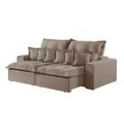 Sofá 5 Lugares Retrátil E Reclinável Linho M-144 Martins Bege