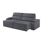 Sofá 5 Lugares Retrátil E Reclinável M-180 Martins Veludo Gra