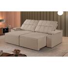 Sofá 5 Lugares Retrátil E Reclinável M-182 Martins Bege