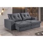 Sofá 5 Lugares Retrátil E Reclinável Martins M-163 Veludo Gra