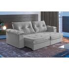 Sofá 5 Lugares Retrátil E Reclinável Martins M-164 Veludo Cin