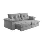 Sofá 5 Lugares Retrátil E Reclinável Martins M-164 Veludo Cin