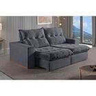 Sofá 5 Lugares Retrátil E Reclinável Martins M-177 Veludo Gra