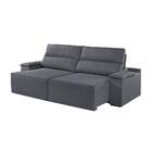 Sofá 5 Lugares Retrátil E Reclinável Martins M-180 Veludo Gra