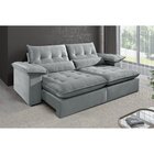 Sofá 5 Lugares Retrátil E Reclinável Mônaco Veludo Com Molas