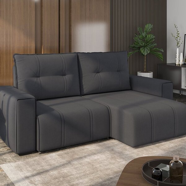 Sofá 5 Lugares Retrátil Reclinável Molas Ensacadas 270cm Pall