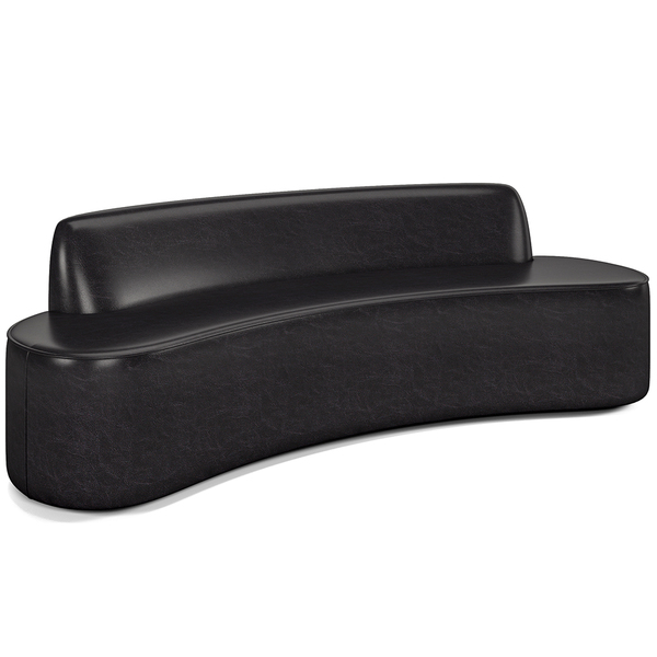 Sofá 5 Lugares Sala De Estar Cancún D02 Couríssimo Preto 300