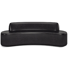 Sofá 5 Lugares Sala De Estar Cancún D02 Couríssimo Preto 300