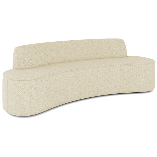 Sofá 5 Lugares Sala De Estar Cancún D02 Linho Bege 300 Cm D-4