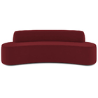 Sofá 5 Lugares Sala De Estar Cancún D02 Veludo Marsala 300 Cm