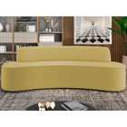 Sofá 5 Lugares Sala De Estar Cancún D02 Veludo Mostarda 300 C