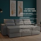 Sofa 6 Lugares 290cm Retratil E Reclinavel Munique Cinza